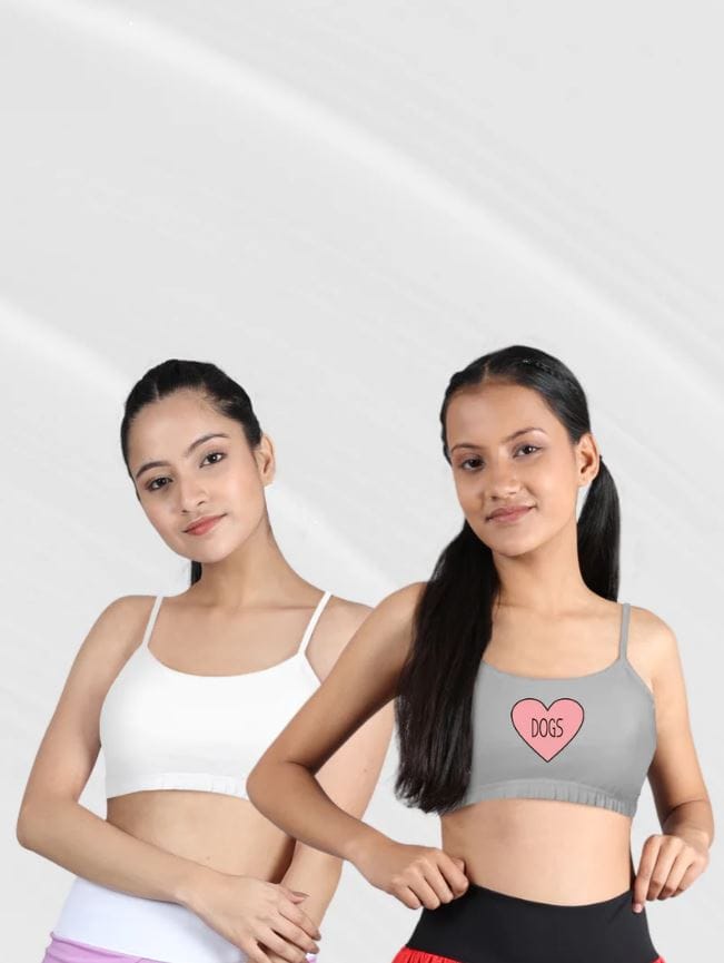 3 Pack Kids Underwear Girls Sports Bra Teenage Bra Training Bra 8 -14 Years
