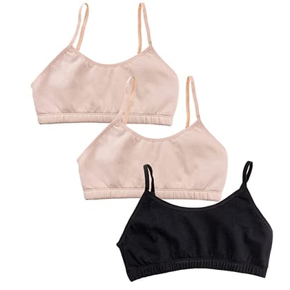 Teen Starter Bras | Flat Padded | Prevents Show Of Nipple Buds | Pack Of 3