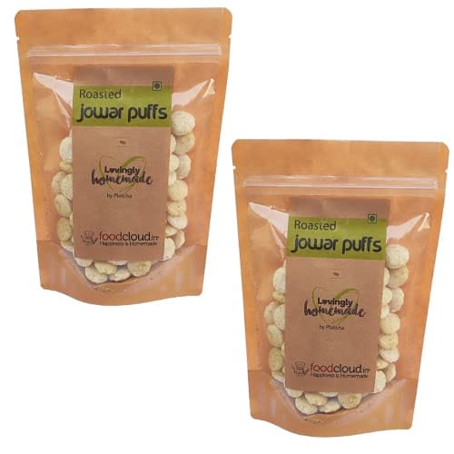 Roasted Jowar Puffs - Pack of 2 (50 Grams Each)