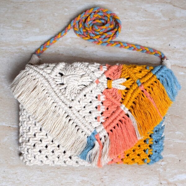 Macrame discount art bag