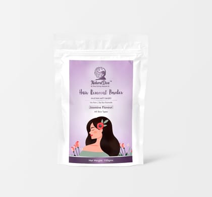 Natural Diva hair removal powder Jasmine flavour