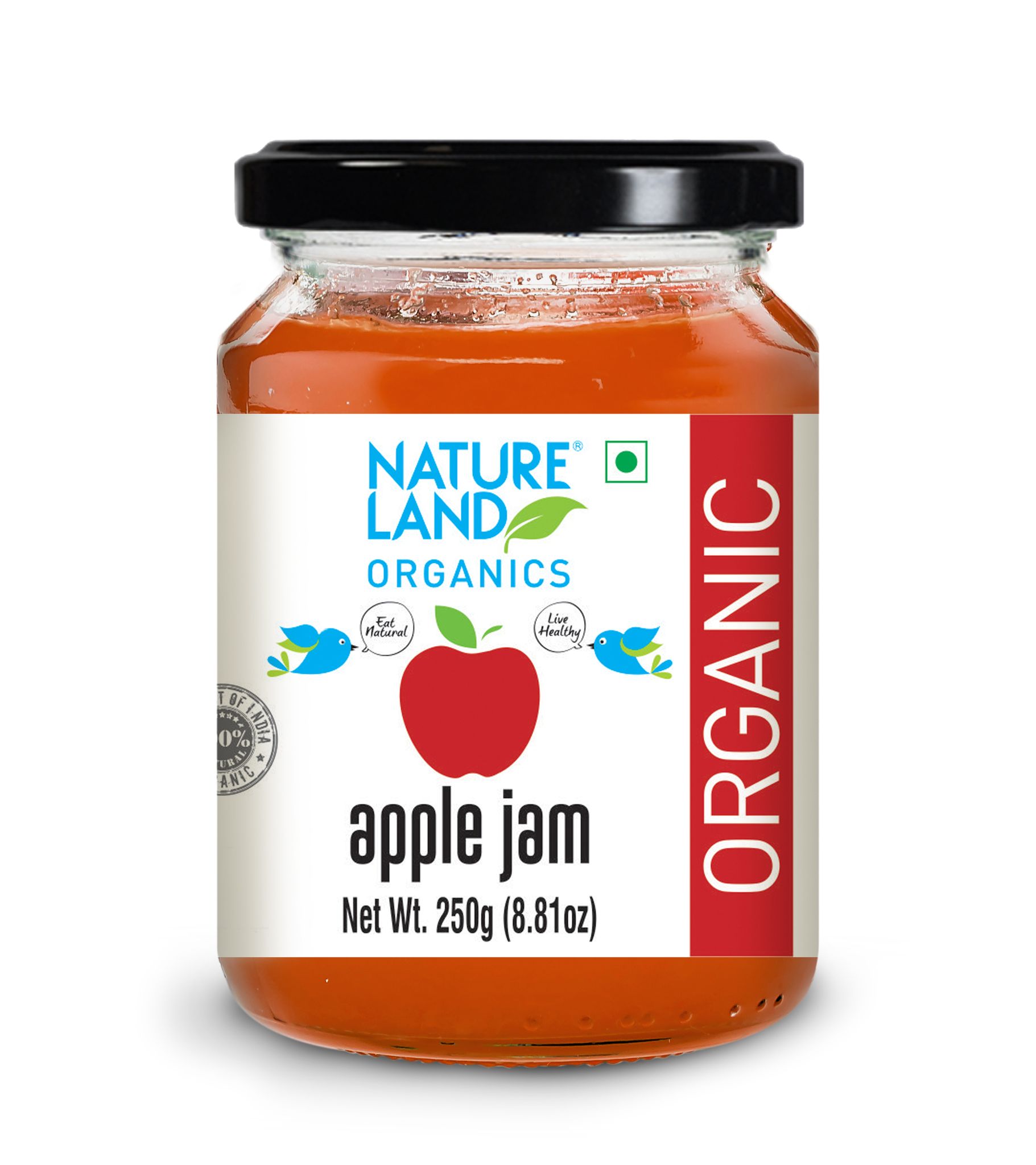 Natureland Organics Apple Jam 250 gm