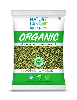 Natureland Organics Moong Whole 1 kg