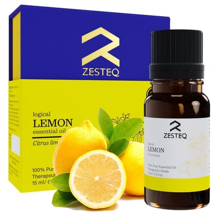 Zesteq Logical Lemon Essential Oil Therapeutic grade for Aromatherapy (15 ml)