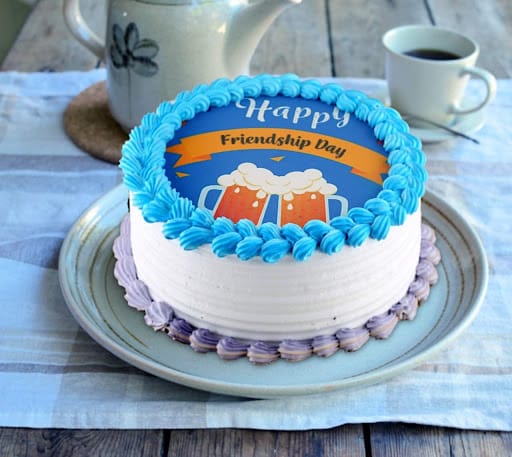 Buy Friendship Day Black Forest Cake-Divine Pleasure Friendship Day Cake