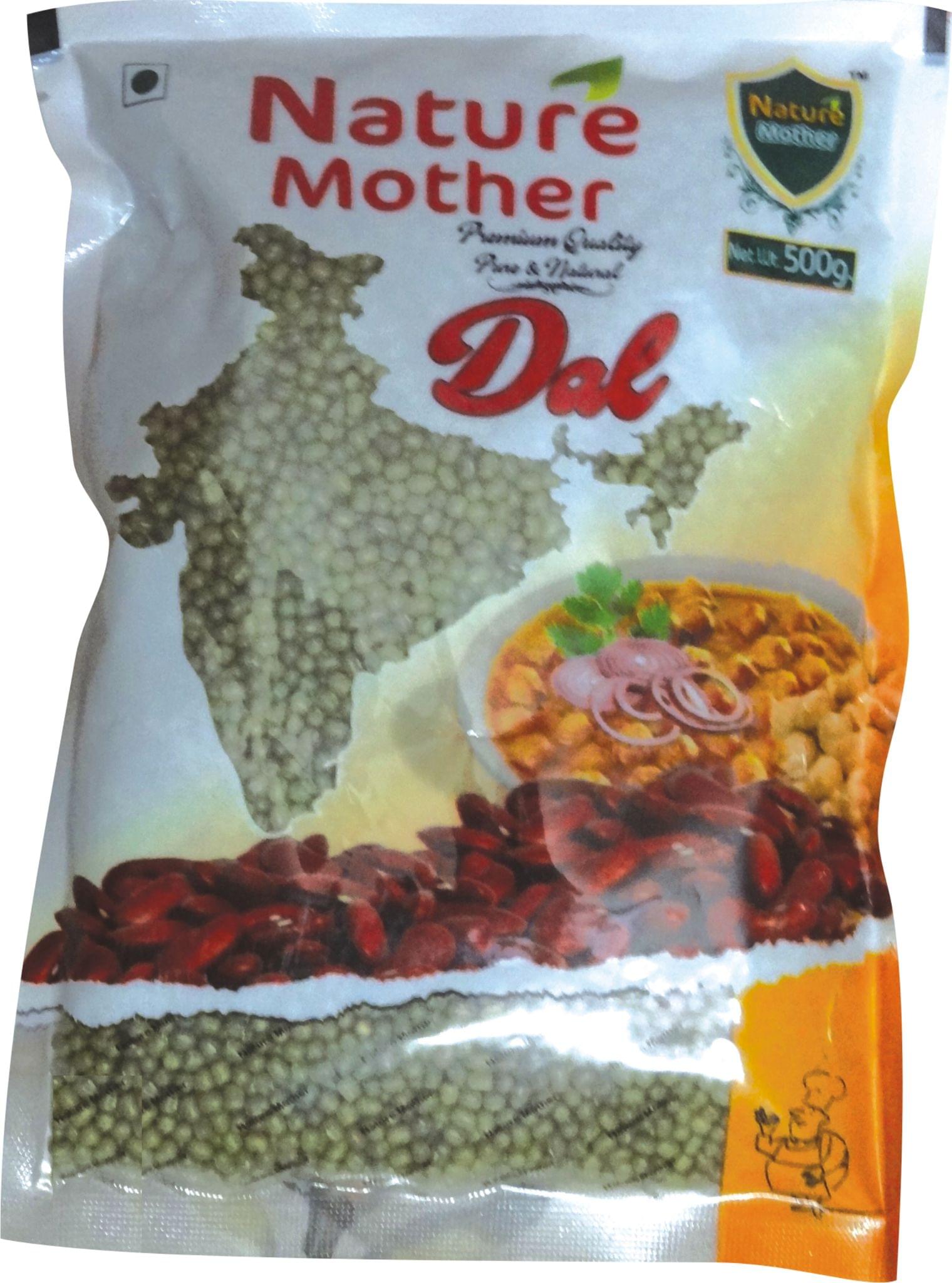 Nature Mother Moong Sabut Dal 500 gm (Unpolished)