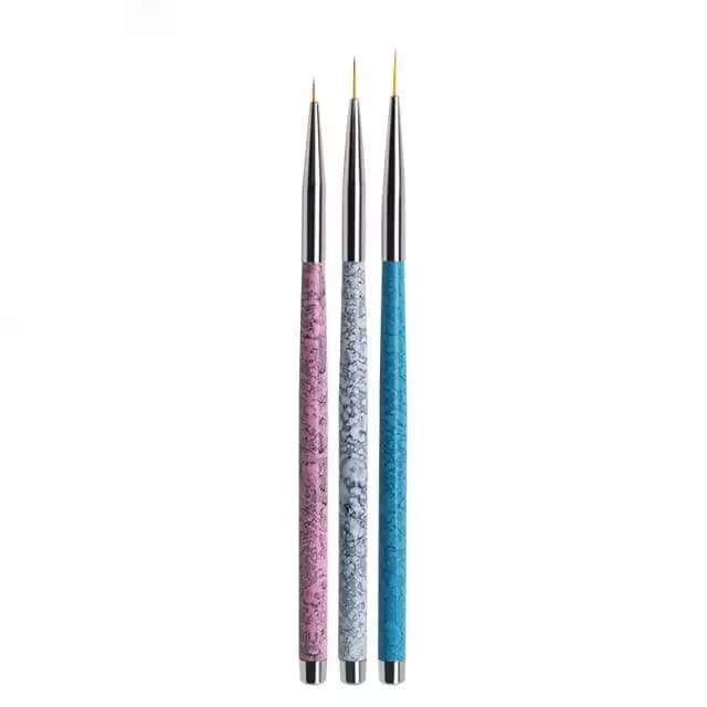 VTC ENTERPRISE 3 pcs of nail art detailing brush, 0-00-000 sizes