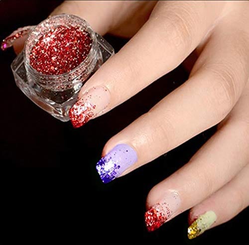 Nails red glitter Christmas Calgel gel | Red nails glitter, Red glitter  nail polish, Red sparkly nails