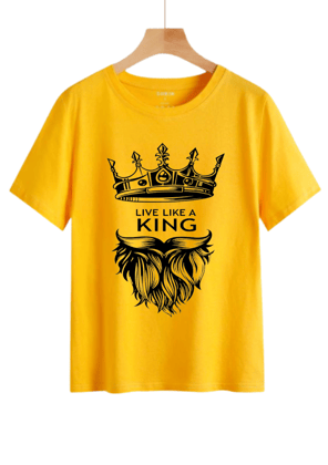 Embrace Royalty: The 'Live Like a King' Men's T-Shirt - Rule in Style!