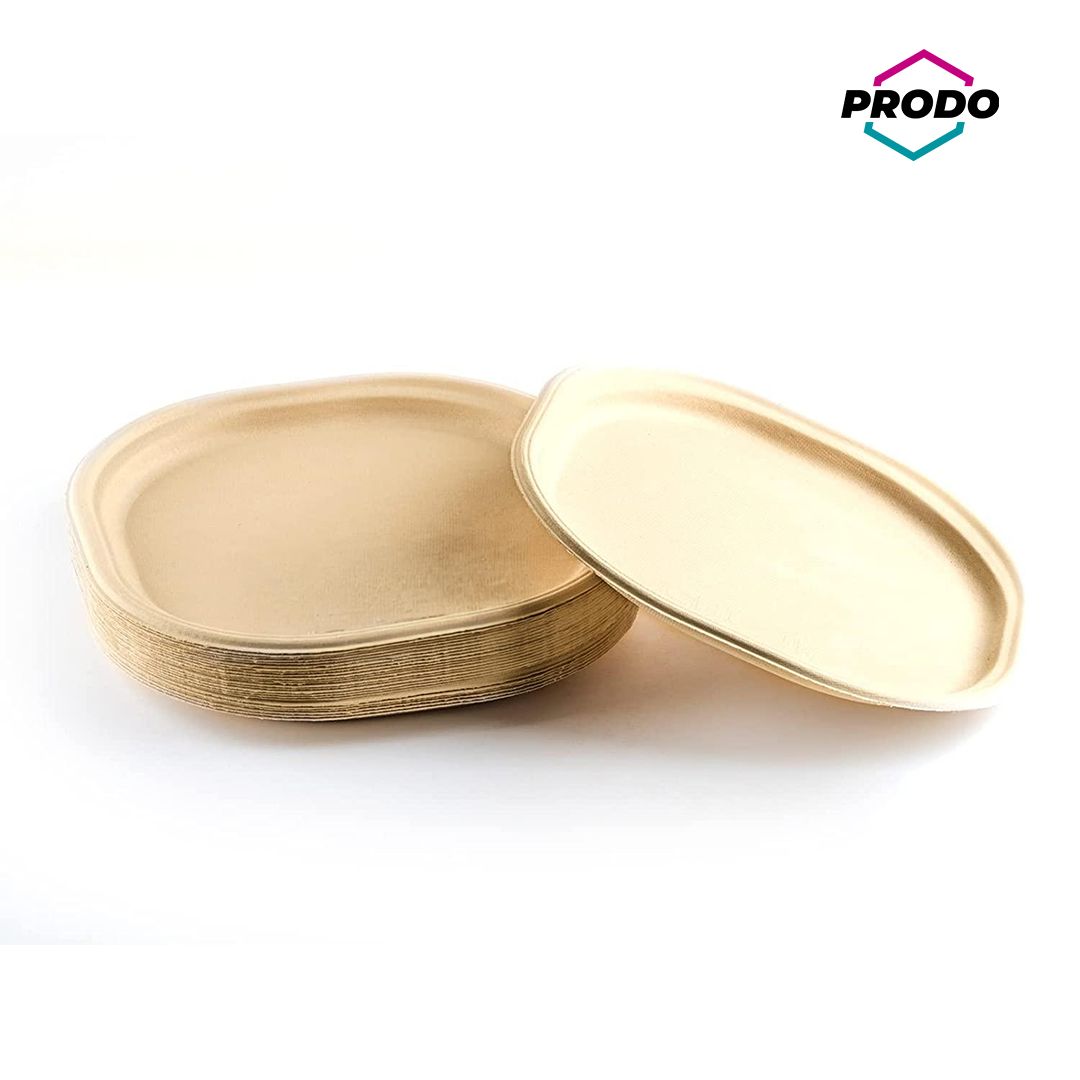 PRODO Bagasse Square Rounded Plate 7"