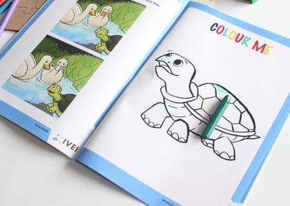 The Tortoise and the Geese - Workbook and a DIY Puzzle - 4 to 7 yrs