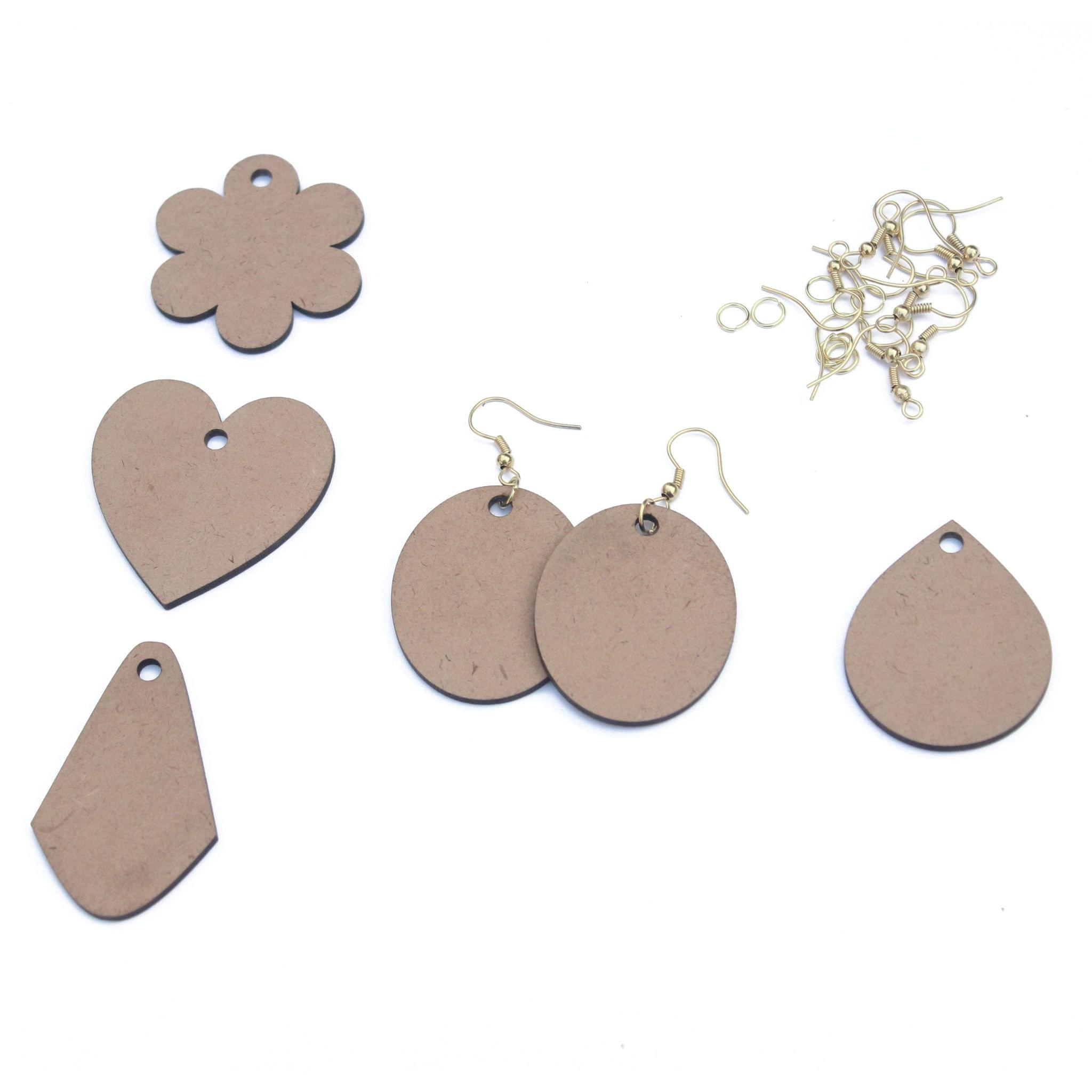 IVEI DIY MDF Earrings Mixed Shapes - Set of 5