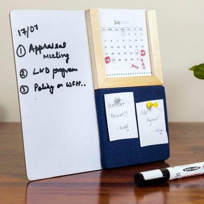 IVEI Warli Calendar, Whiteboard and Pin Board Desk Organiser