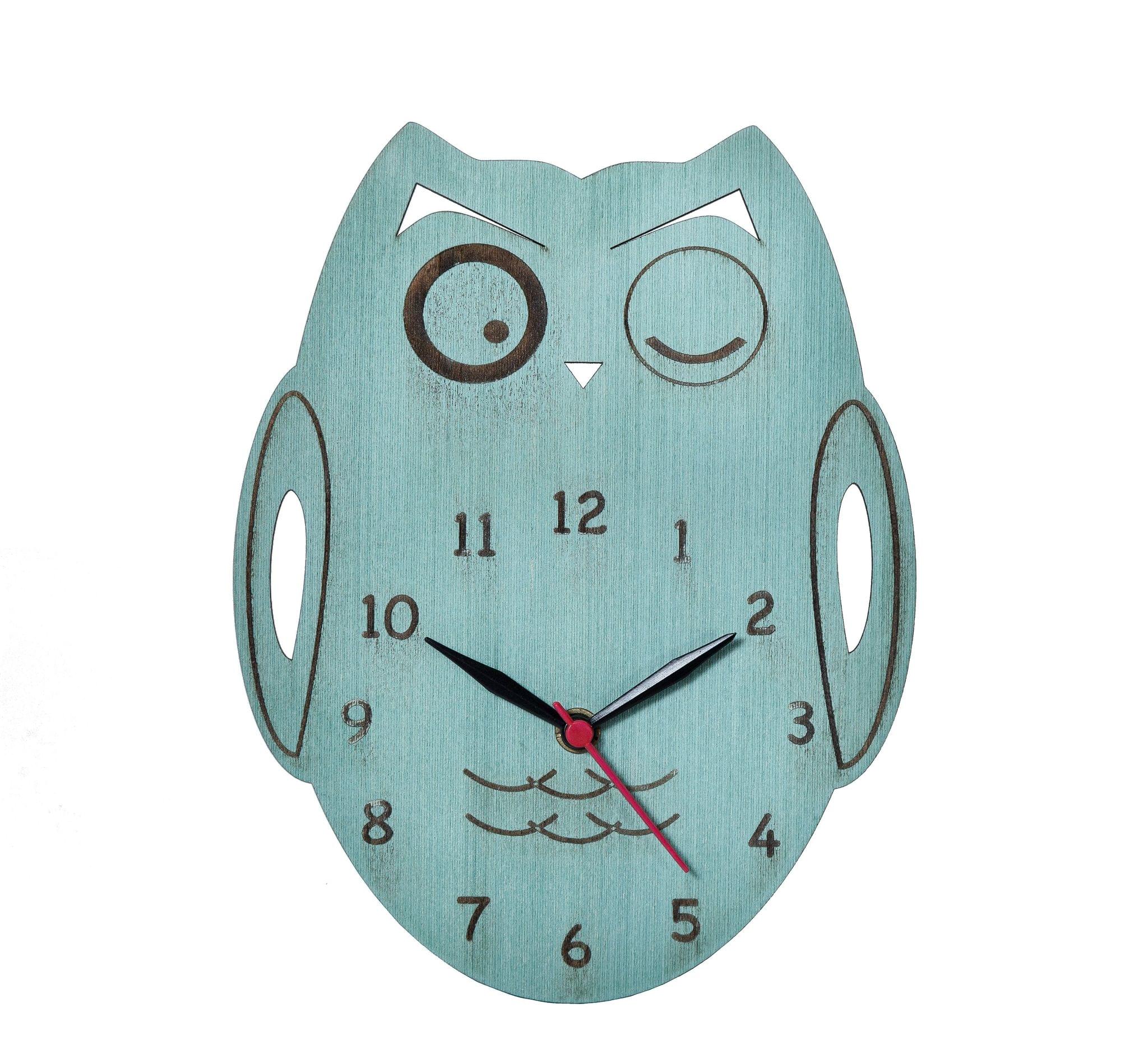 IVEI Green Owl Table Clock -Desk Clock