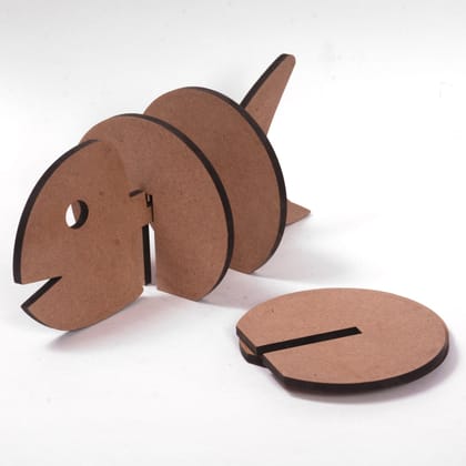 IVEI DIY MDF Fish Holder with coasters - Set of 4