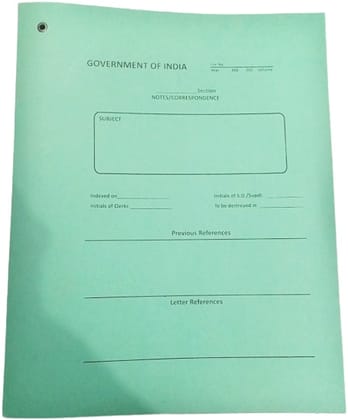 FILE Cover GOVERNMENT OF INDIA for Central Government Office [Price for one pkt of 10 pc]