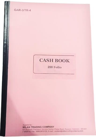GAR-3 TR-4 Cash Book-200 folio for Central Government Office Price for One Pc