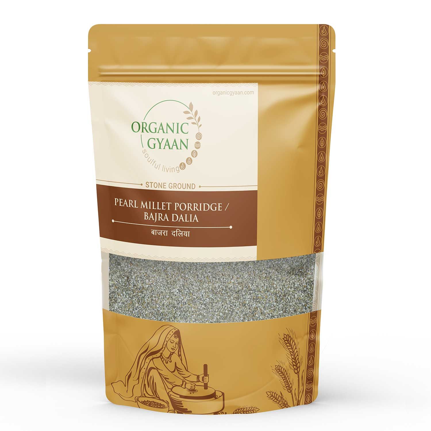 Organic Gyaan Organic Pearl Millet Porridge / Bajra Dalia 900gm