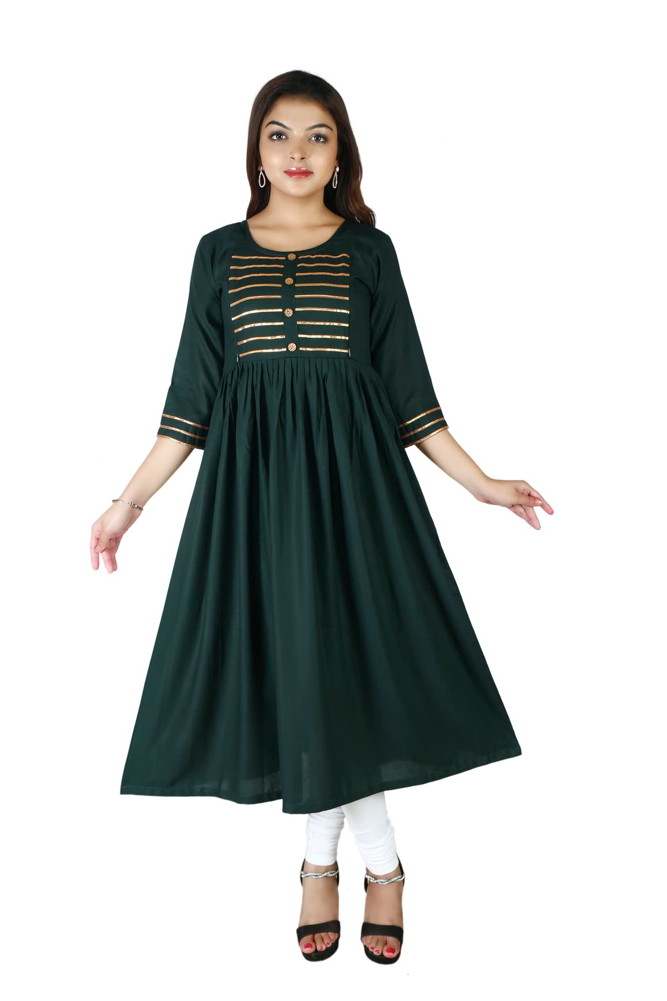 MAHIRA 'S COMFORT Maternity Gown: Stylish Rayon Feeding Kurti for Pregnancy and Breastfeeding