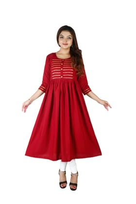 MAHIRA 'S COMFORT Maternity Gown: Stylish Rayon Feeding Kurti for Pregnancy and Breastfeeding