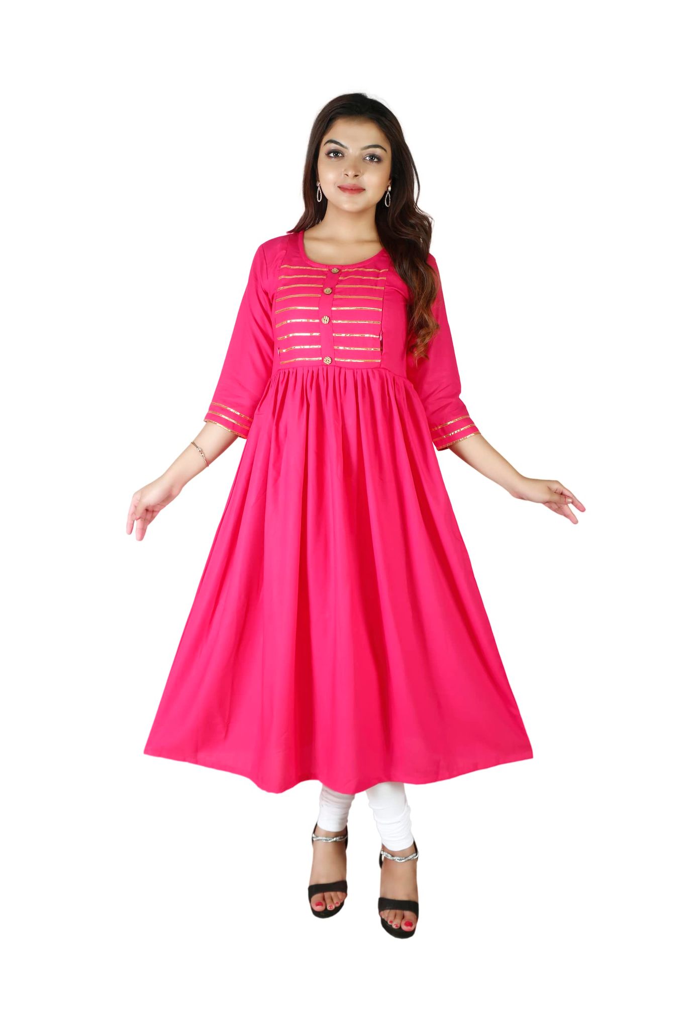 MAHIRA 'S COMFORT Maternity Gown: Stylish Rayon Feeding Kurti for Pregnancy and Breastfeeding