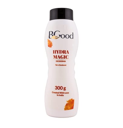 Bgood | Talcum Powder - Hydra Magic- 300 gm, Body & Face Talc Powder for Women & Men Combo Offer Pack Powder Deodorant Talc | All Day Fragrance for All Skin Type | Long Lasting Freshness