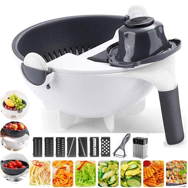 Dropship New 9 In 1 Multi-function Magic Rotate Vegetable Cutter