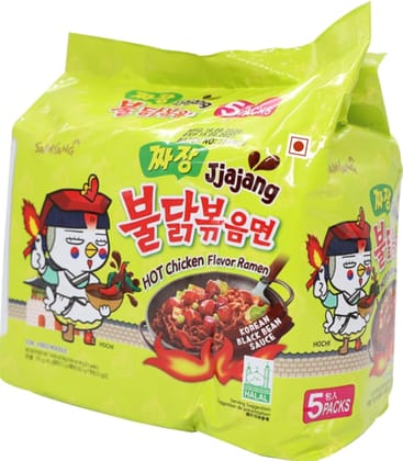 Buldak Jjajang Hot Chicken Flavour Ramen 140g Pack Of 5
