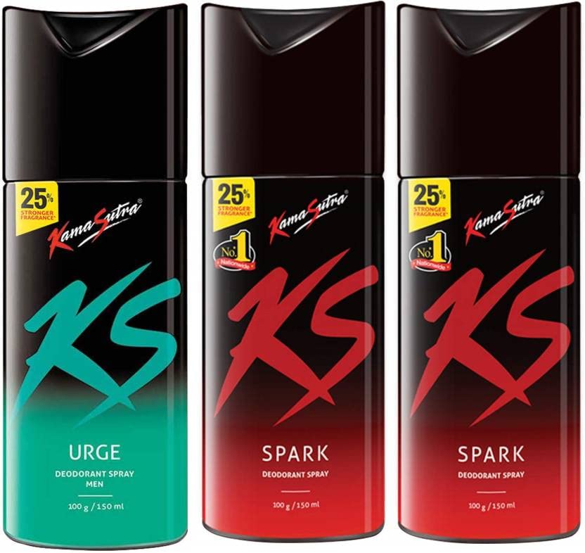 Kamasutra KS-53 DEO USS 3 Pieces 150ML Deodorant Spray - Unisex