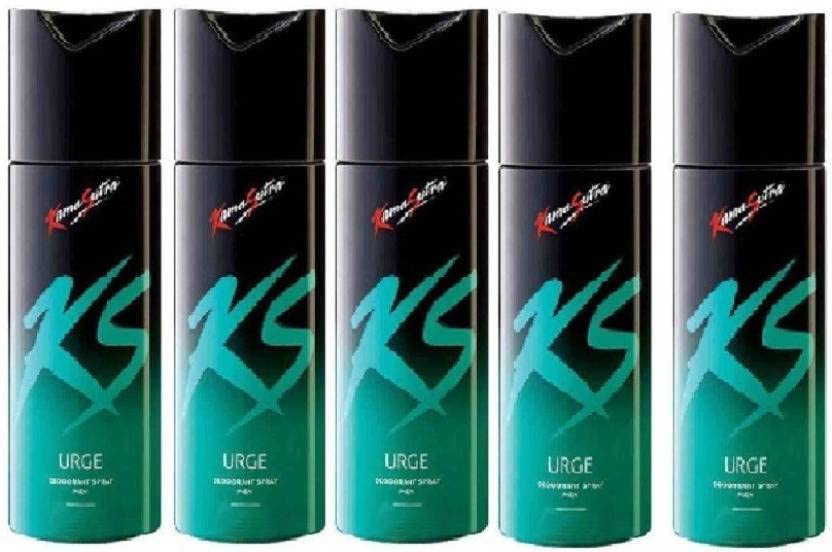 Kamasutra KS URGE Deodorant Spray Unisex 750 ml Pack of 5