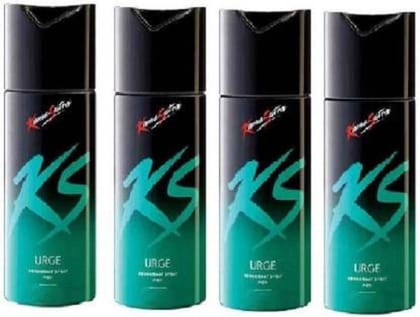 Kamasutra urge-deodorant-spray-for-men-400g-600ml-pack-of-4-deodorant-original Body Spray - For Men & Women (600 ml, Pack of 4)