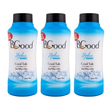 Talcum Powder- Hydra Magic Cool Talc- 100gm x 3 - Pack of 3 , Body & Face Talc Powder for Women & Men Combo Offer Powder Deodorant Talc