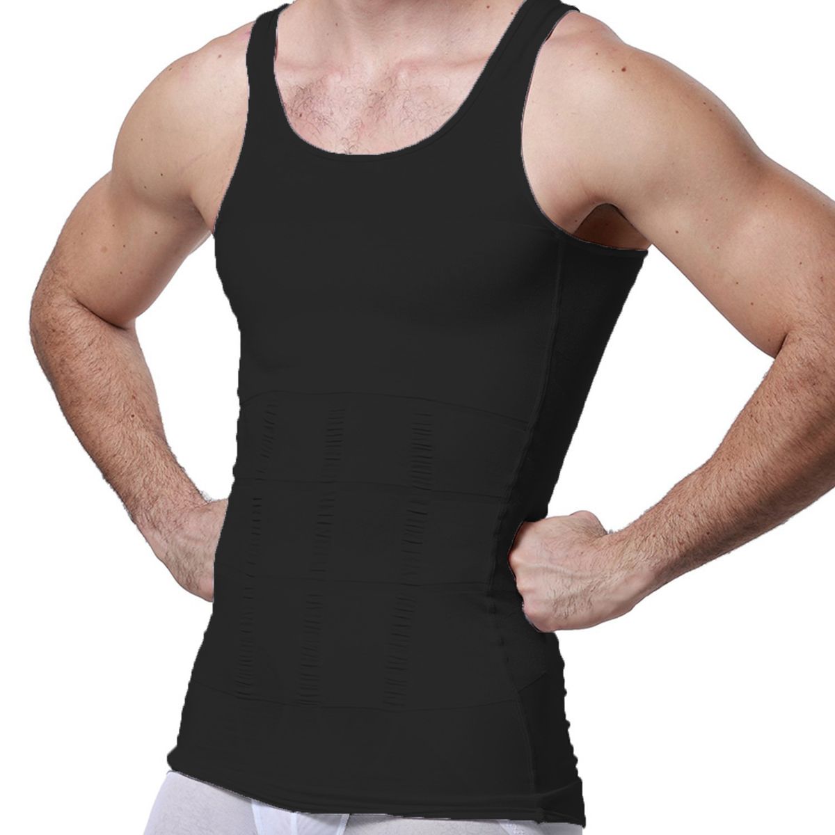 Men Compression Slimming Body Shaper Vest Black - 3XL, Shop Today. Get it  Tomorrow!