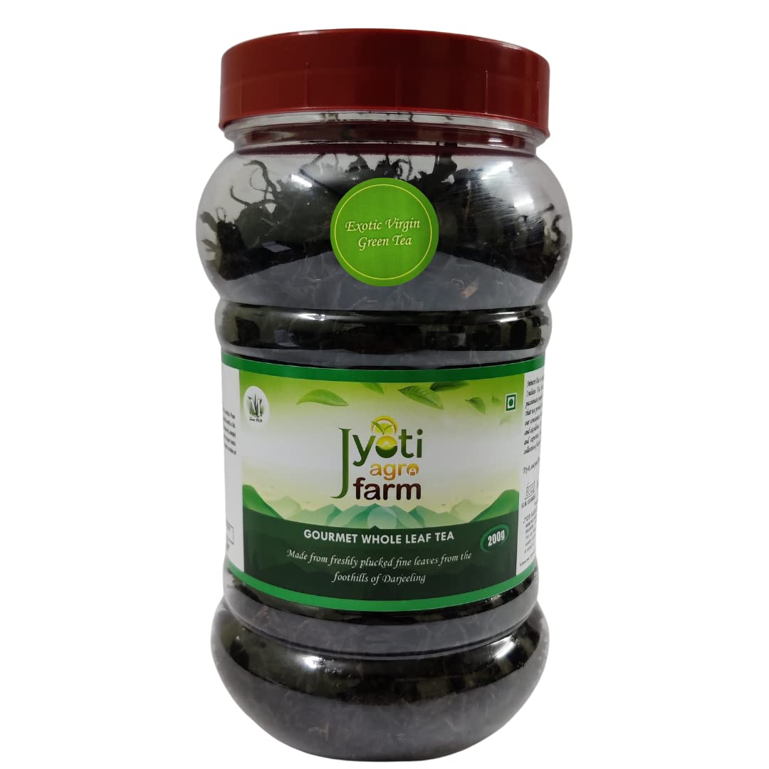 Premium Natural Green Tea | Exotic Virgin | From the foothills of Darjeeling | Jyoti Agro Farm 200g pack | MINTRI TEA