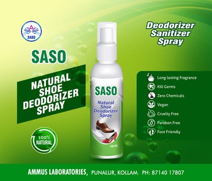 SASO  NATURAL SHOE DEODORIZER SPRAY