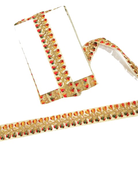 AKSHAR Roll of Orange Golden Strip Ribbon Lace (9 Meters) (2.5 cm Width)  Lace Reel Price in India - Buy AKSHAR Roll of Orange Golden Strip Ribbon  Lace (9 Meters) (2.5 cm
