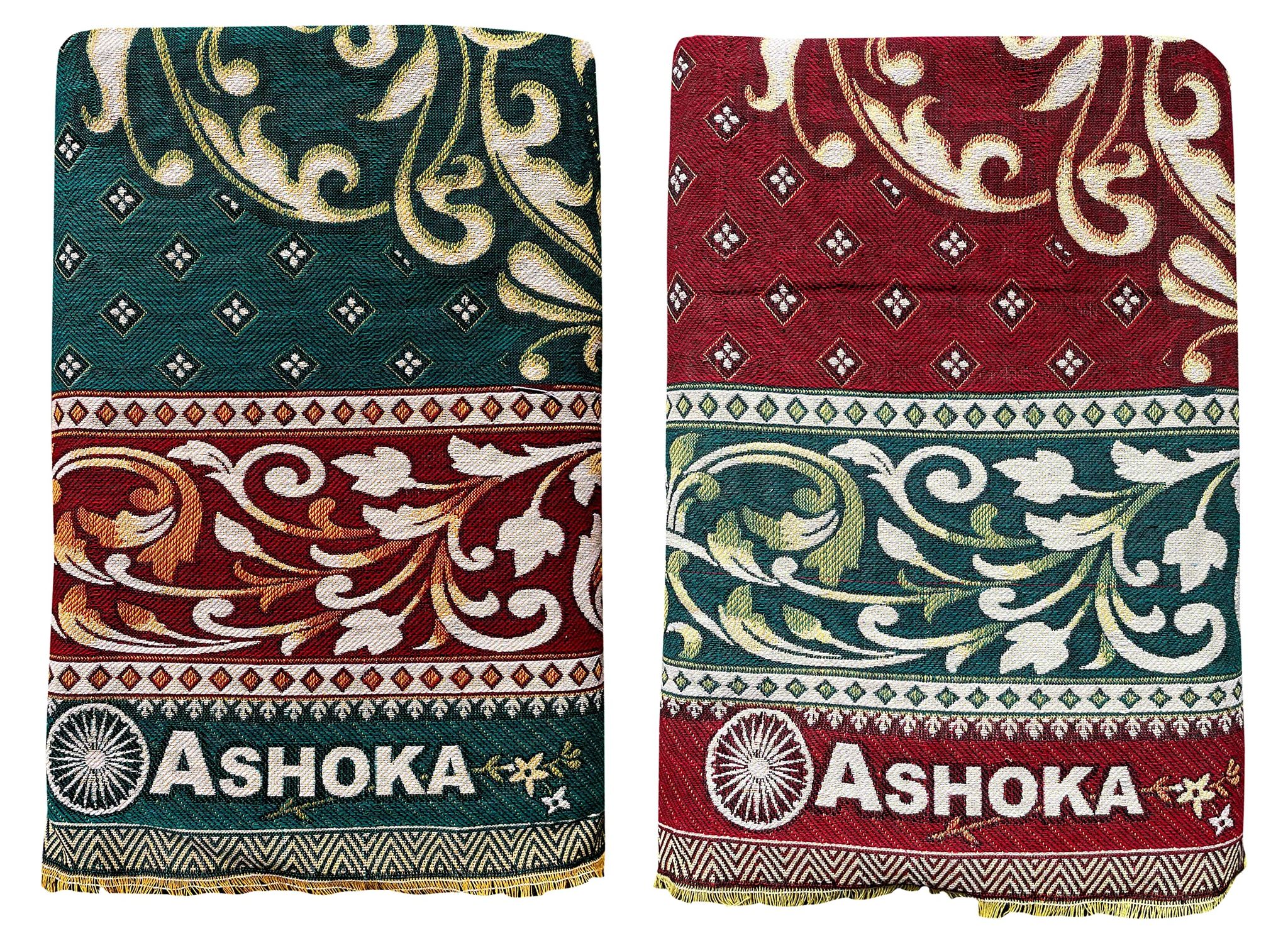 Mandhania Solapuri Chaddar Royal King Size 100% Cotton Dailyuse 203 Pack of 2 (7.5 X 9 Ft)