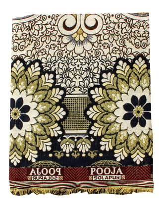 Mandhania Pooja Solapuri Chaddars 100% Cotton Dailyuse Double Bed Blanket Pack of 1 - Multicolor