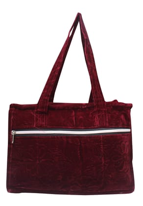 Mandhania Eco Friendly Velvet Shoulder Bag for Women Paco