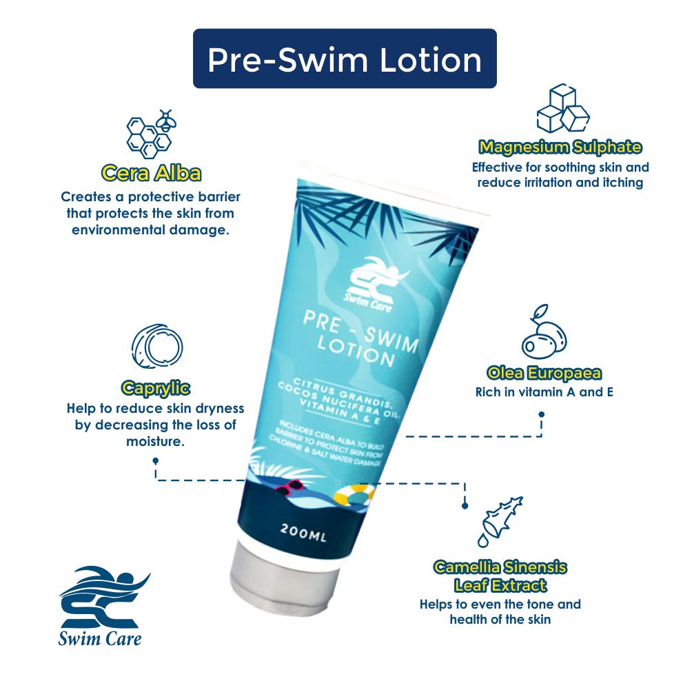 Pre Swim Lotion - 200 ml - Apply Before Swimming