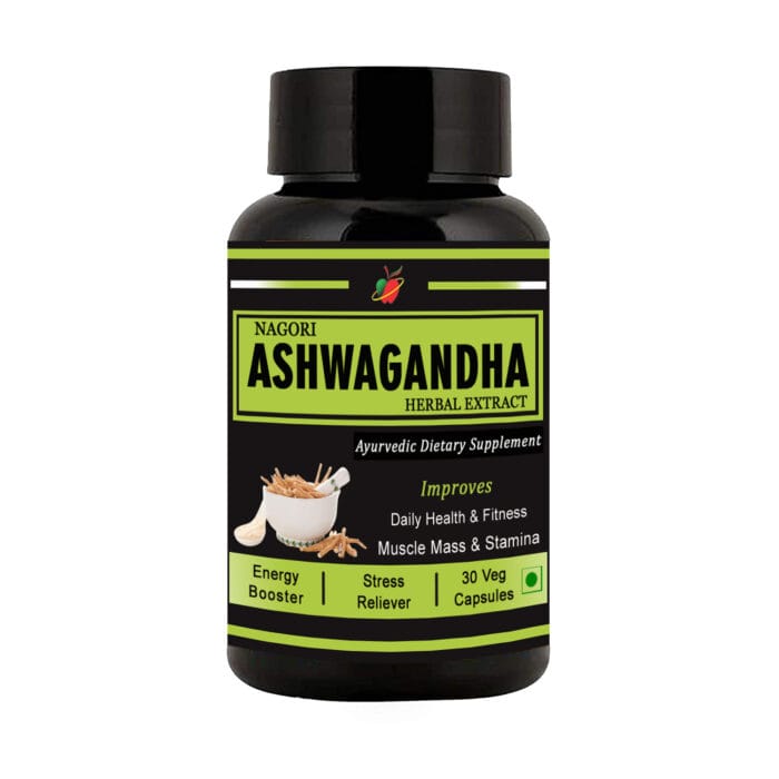 Medinutrica Ashwagandha Capsules | Extra Strength Natural Formulation | Support Strength & Energy | 30 Vegetarian Capsules