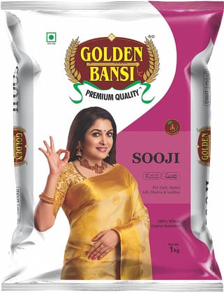 Golden Bansi Sooji, 1Kg