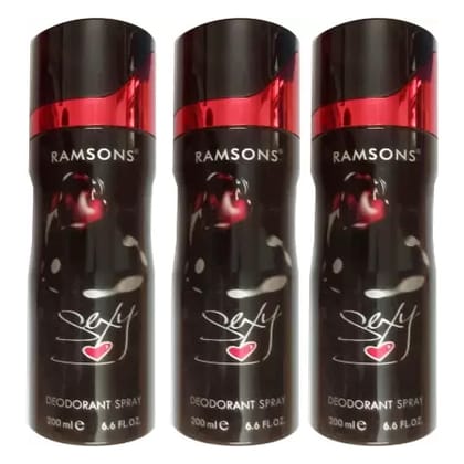 3 RAMSONS SEXY HEART DEODORANT SPRAY 200 ML