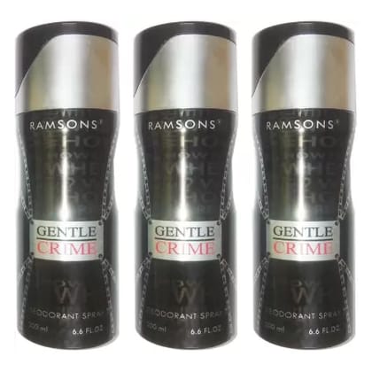 3 RAMSONS GENTLE CRIME DEODORANT 200 ML