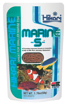 50 g Hikari Marine-S For All  Marine and Smaller Marine Fish Food