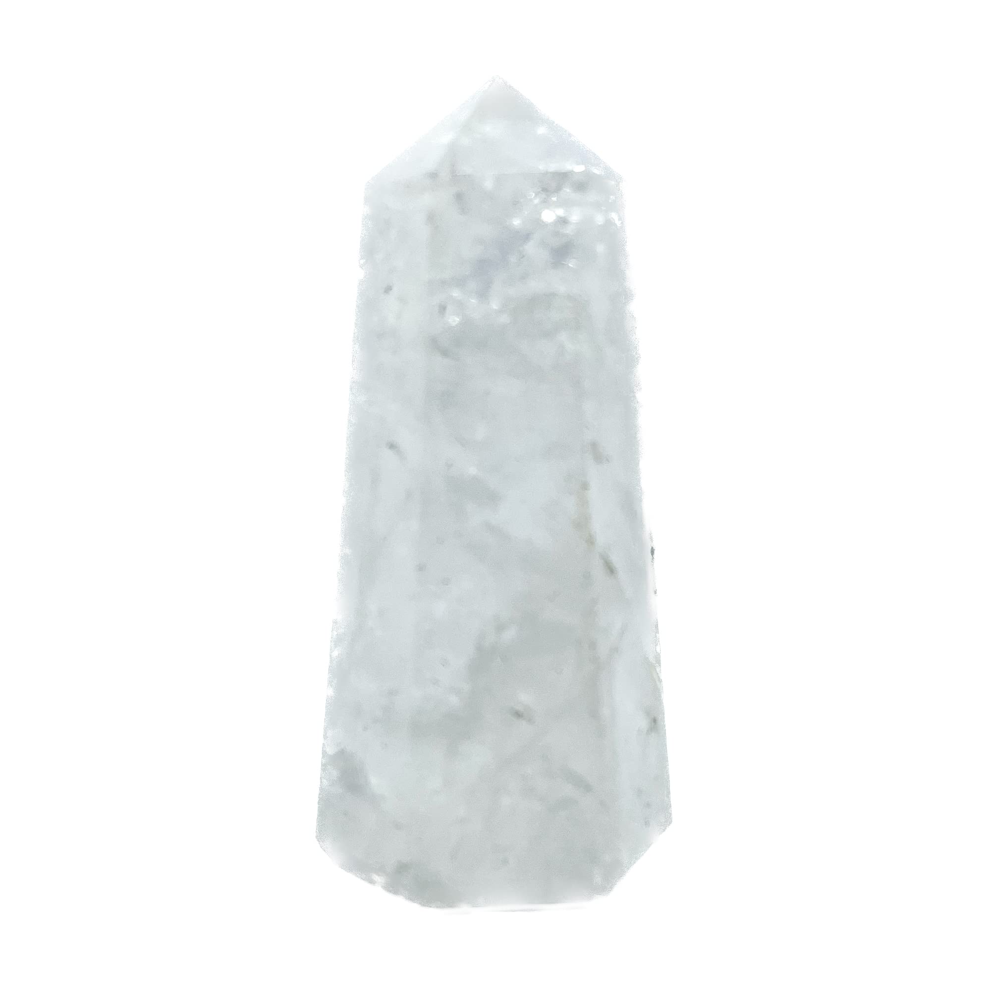 KITREE Natural Clear Quartz Crystals Wands Obelisk Tower. (White)