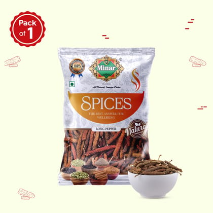 Minar Whole longe pepper 100g Pouch _ pack of  1
