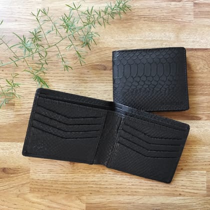 RFID Wallet | Silver Vegan Crocodile