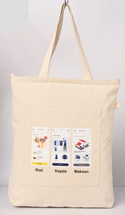 Roti Kapda Makaan - Printed Tote bag for women