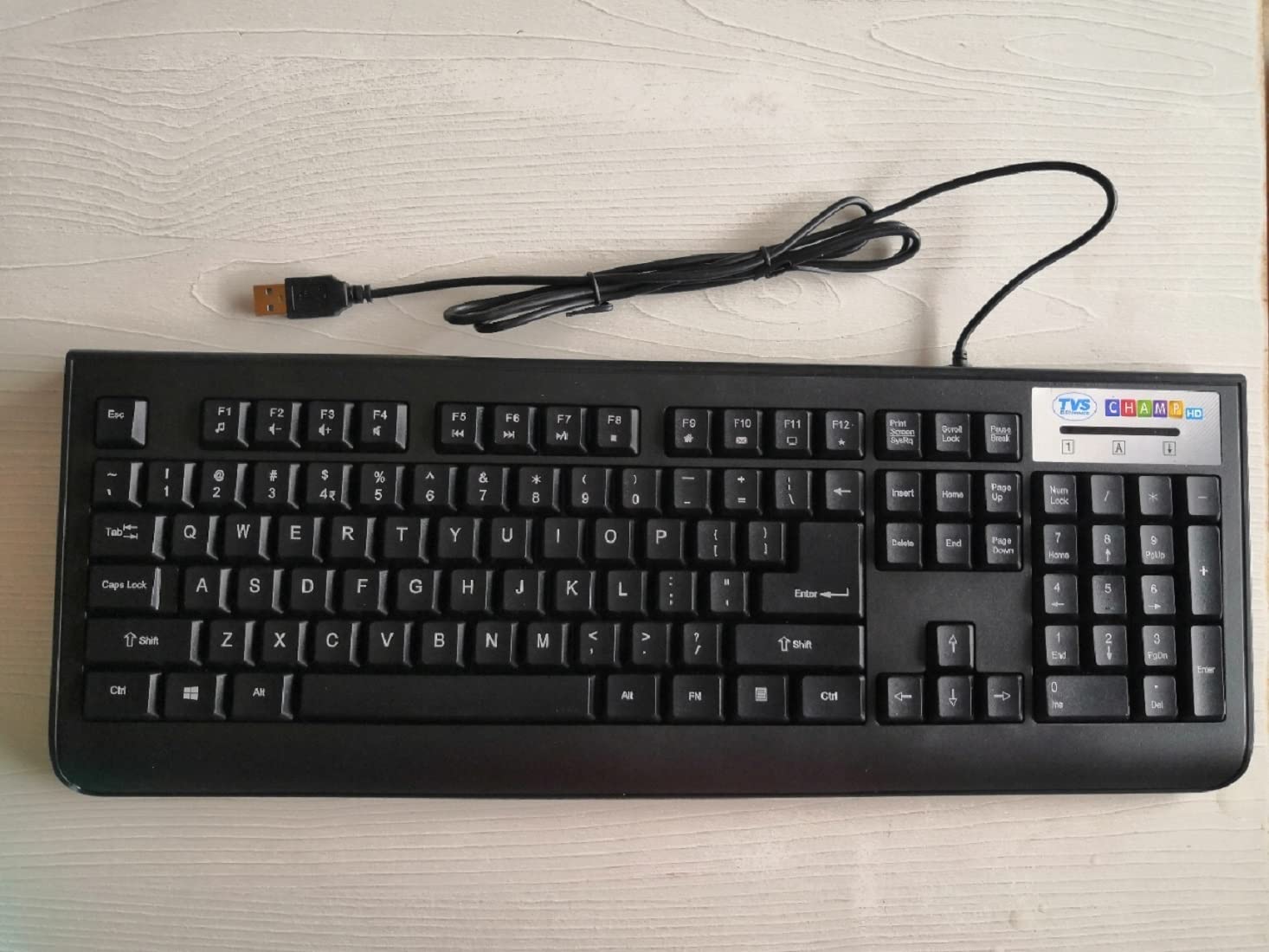 TVS ELECTRONICS Champ Heavy Duty Membrane Wired Keyboard